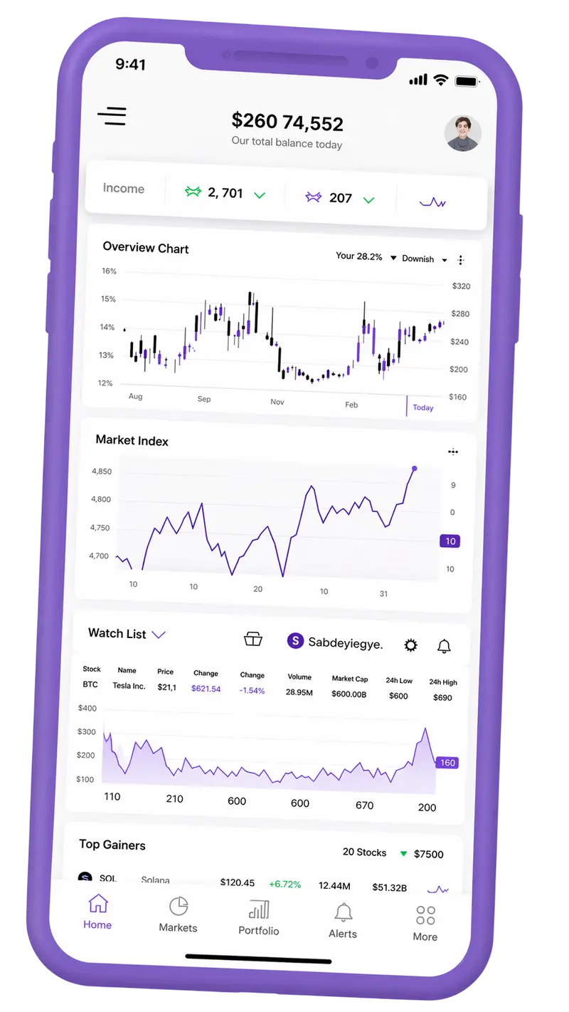 Larch Vaultmere trading platform on mobile
